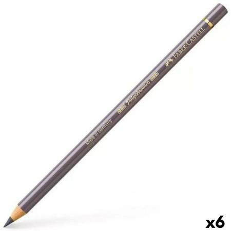 Crayons de couleur Faber-Castell Polychromos Gris (6 Unités)