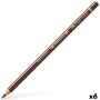 Crayons de couleur Faber-Castell Polychromos Brun foncé (6 Unités)