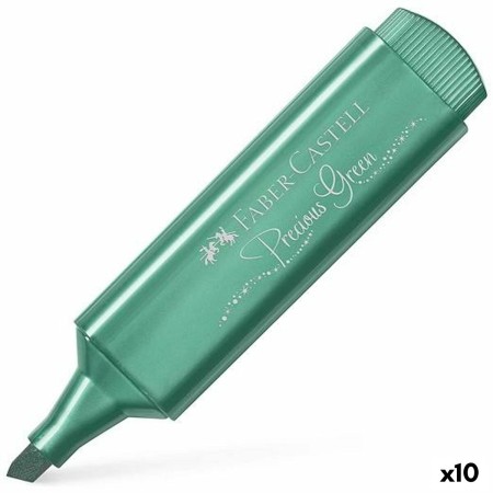 Marcador Fluorescente Faber-Castell Textliner 46 Verde 10 Unidades