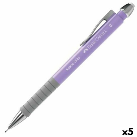 Portaminas Faber-Castell Apollo 2325 Lila 0,5 mm (5 Unidades)