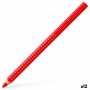Crayons de couleur Faber-Castell Rouge (12 Unités)
