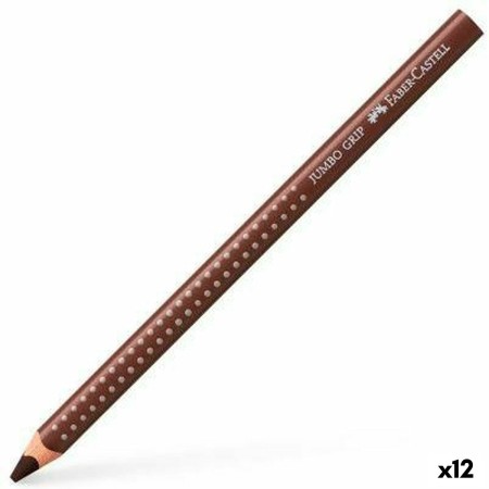 Crayons de couleur Faber-Castell Marron (12 Unités)