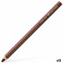 Crayons de couleur Faber-Castell Marron (12 Unités)