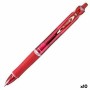 Crayon Pilot Acroball Rouge Ballon 0,4 mm 10 Unités