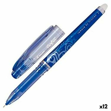 Crayon Pilot Frixion Point Encre effaçable 0,25 mm Bleu Aiguille (12 Unités)