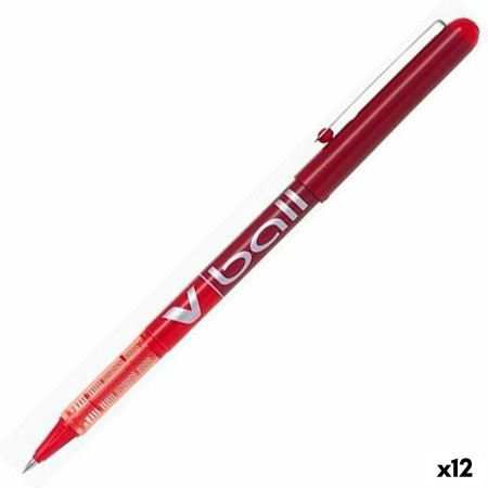 Crayon Roller Pilot V Ball Rouge Ballon 0,5 mm (12 Unités)