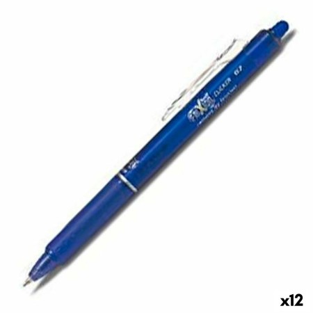 Bolígrafo Pilot Frixion Clicker Tinta borrable Azul 0,4 mm 12 Unidades