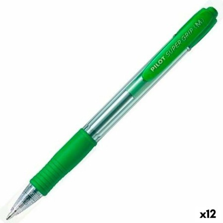 Crayon Pilot Supergrip Vert Ballon 0,4 mm 12 Unités