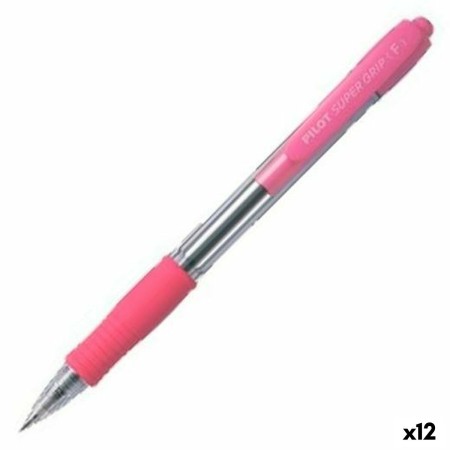 Crayon Pilot Supergrip Rose Ballon 0,4 mm 12 Unités