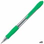 Bolígrafo Pilot Supergrip Bola 0,4 mm Verde Claro 12 Unidades