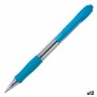 Crayon Pilot Supergrip Bleu clair Ballon 0,4 mm 12 Unités