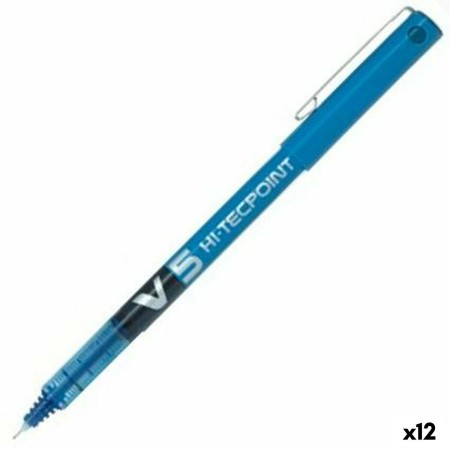 Bolígrafo Roller Pilot V5 Azul 0,3 mm Aguja (12 Unidades)