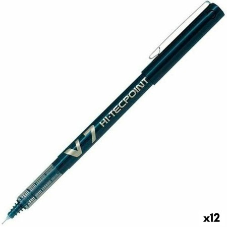 Bolígrafo Roller Pilot V7 Negro 0,5 mm Aguja (12 Unidades)