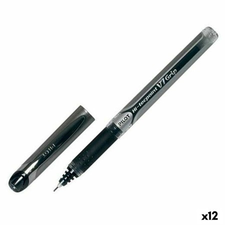 Crayon Roller Pilot V7 Grip Noir Ballon 0,5 mm (12 Unités)