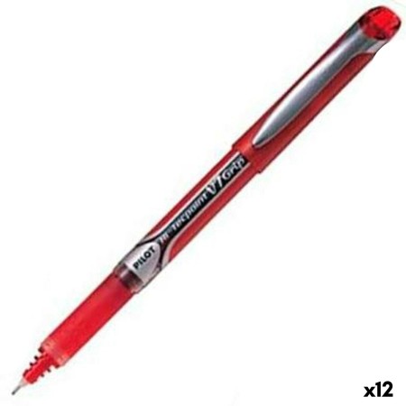 Bolígrafo Roller Pilot V7 Grip Rojo Bola 0,5 mm (12 Unidades)