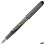 Boligrafo de tinta líquida Pilot V Pen Desechable Pluma de Caligrafía Negro Acero 0,4 mm (12 Unidades)