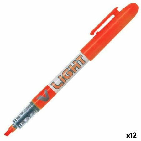 Marqueur fluorescent Pilot V Light Orange 12 Unités