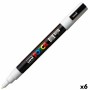 Marqueur POSCA PC-3M Blanc 6 Unités