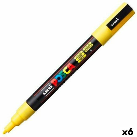 Marcador POSCA PC-3M Amarillo 6 Unidades