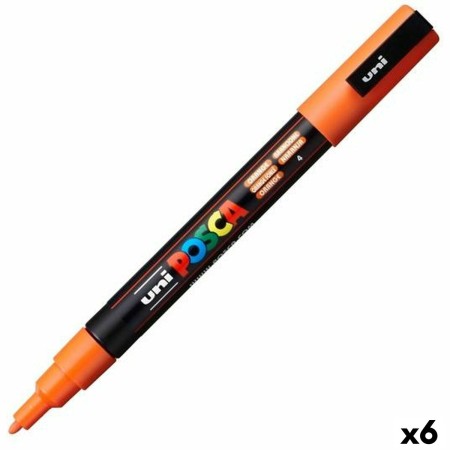 Marcador POSCA PC-3M Naranja 6 Unidades