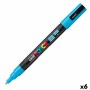 Marqueur POSCA PC-3M Bleu clair 6 Unités