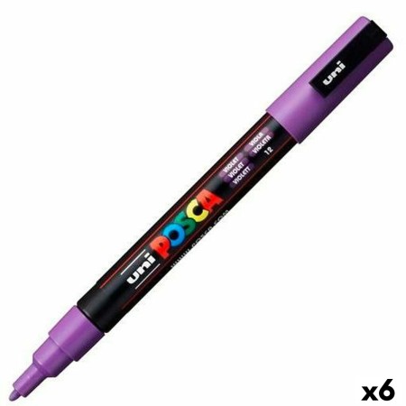 Marqueur POSCA PC-3M Violet 6 Unités