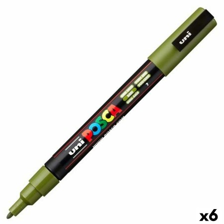 Marqueur POSCA PC-3M Vert 6 Unités