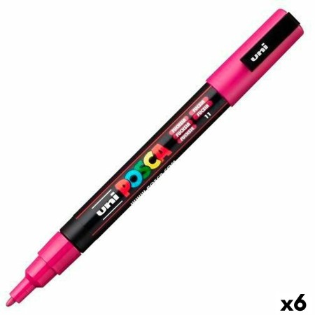 Marqueur POSCA PC-3M Fuchsia 6 Unités