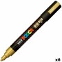 Feutres POSCA PC-5M Doré 6 Unités