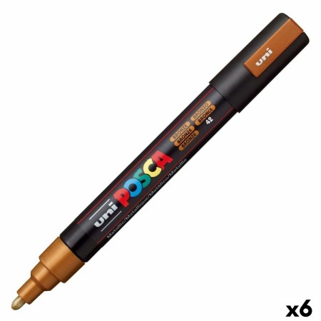 Rotuladores POSCA PC-5M Bronce 6 Unidades