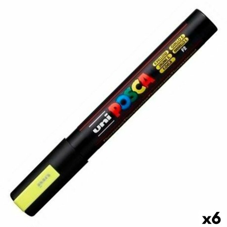 Rotuladores POSCA PC-5M Amarillo 6 Unidades