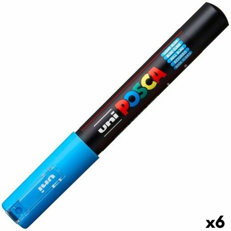 Marqueur POSCA PC-1M Bleu clair 6 Unités