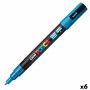 Marqueur POSCA PC-3ML Paillettes Bleu clair 6 Unités