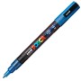 Marcador POSCA PC-3ML Purpurina Azul 6 Unidades