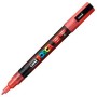 Marcador POSCA PC-3ML Purpurina Rojo 6 Unidades