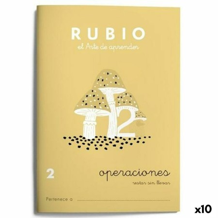 Cahier de mathématiques Rubio Nº2 Espagnol 20 Volets 10 Unités