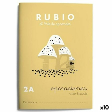 Cahier de mathématiques Rubio Nº2A Espagnol 20 Volets 10 Unités