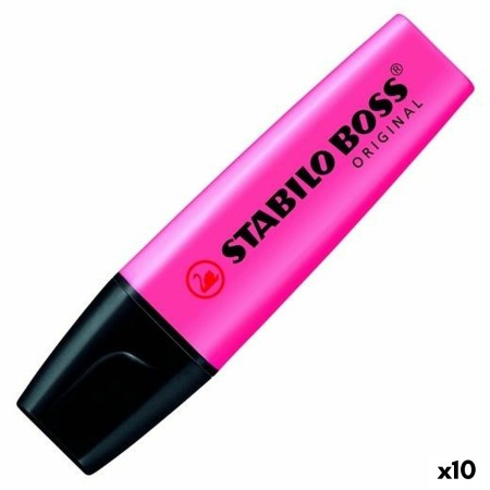 Marqueur fluorescent Stabilo Boss Rose 10 Unités