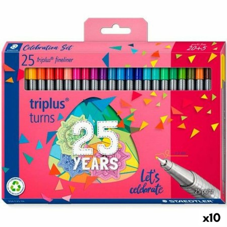 Ensemble de Marqueurs Staedtler Triplus Fineliner 334 10 Unités