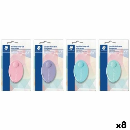 Sacapuntas Staedtler 512 Doble Plástico Pastel (8 Unidades)