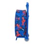 Mochila Escolar con Ruedas Spiderman Great Power Rojo Azul (22 x 28 x 10 cm)