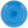 Plato Llano Quid Vita Azul Cerámica (Ø 27 cm) (12 Unidades)