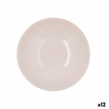 Assiette creuse Bidasoa Romantic Céramique Rose (22 cm) (12 Unités)