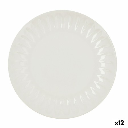 Assiette plate Bidasoa Romantic Ivory Céramique Blanc (Ø 27 cm) (12 Unités)