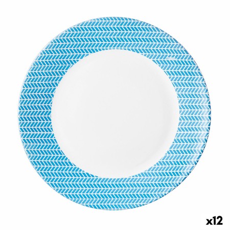 Assiette plate Arcopal Diana Multicouleur verre (25 cm) (12 Unités)