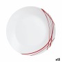 Assiette plate Arcopal Domitille Bicolore verre (25 cm) (12 Unités)