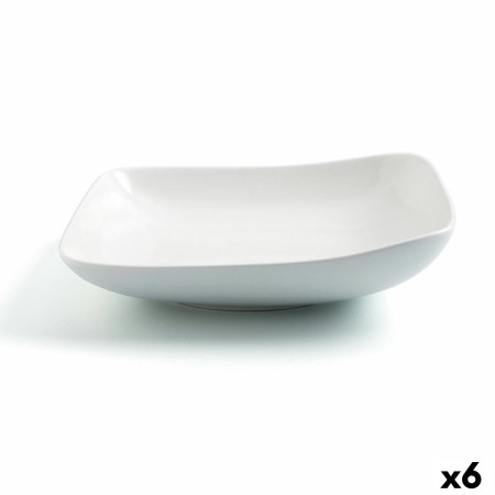 Assiette creuse Ariane Vital Carré Céramique Blanc (Ø 21 cm) (6 Unités)