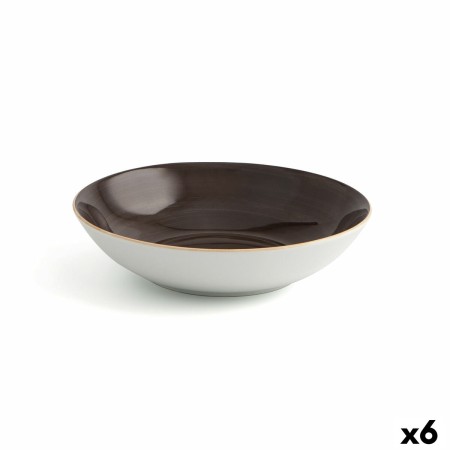 Assiette creuse Ariane Terra Céramique Marron (Ø 21 cm) (6 Unités)