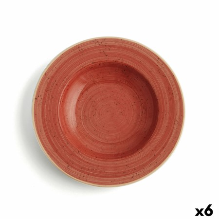 Assiette creuse Ariane Terra Céramique Rouge (Ø 26 cm) (6 Unités)