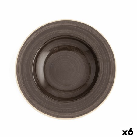 Assiette creuse Ariane Terra Céramique Marron (Ø 26 cm) (6 Unités)